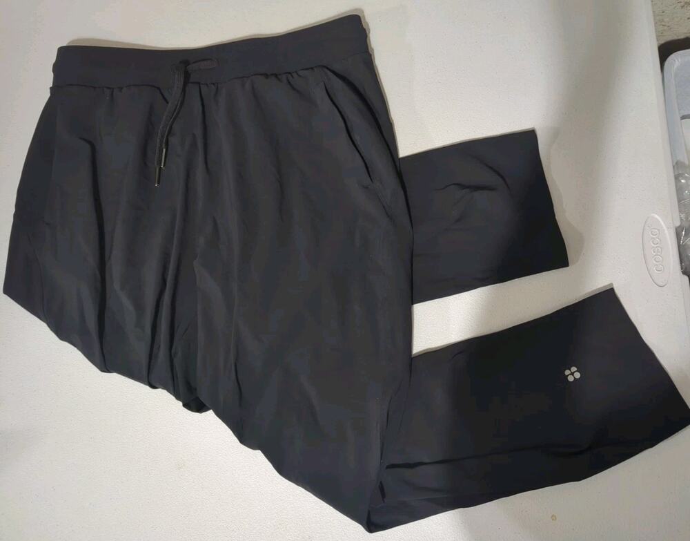 SWEATY BETTY Explorer 25" Trouser Pockets Comfort Size M Black Women Pants